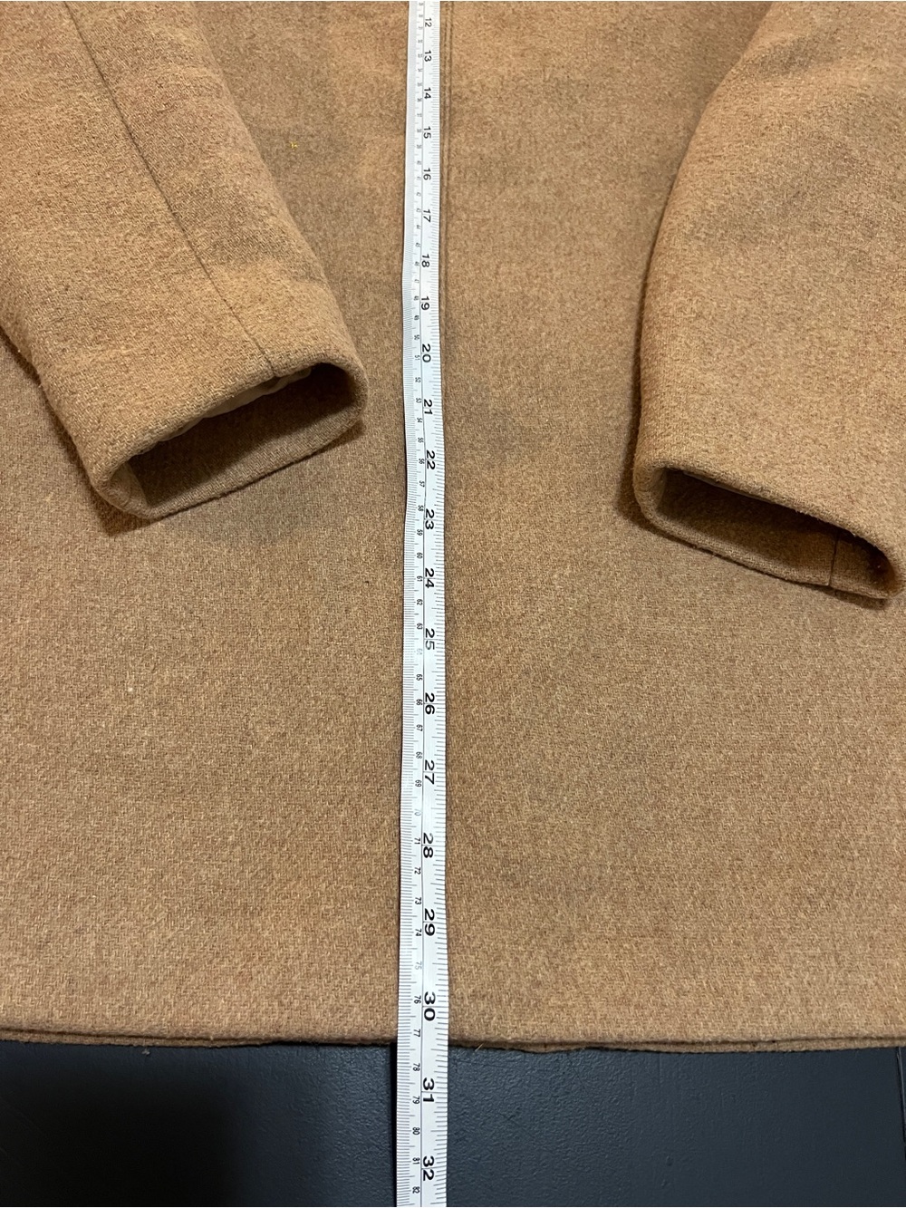 J. Crew Wool Blend Camel Hooded Coat- Size 2 - Picture 14 of 15